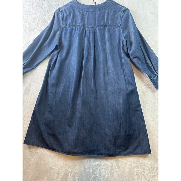 COS A-Line Denim Dress ¾ Sleeve – Size 2 - Picture 2 of 5